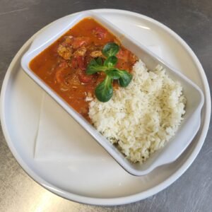 Pikantes Schweinegeschnetzeltes